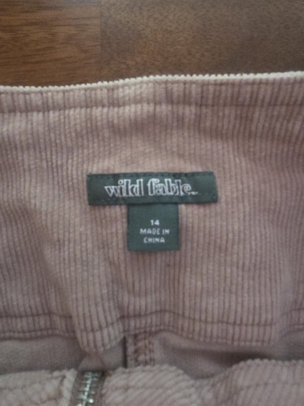 wild fable pink corduroy skirt